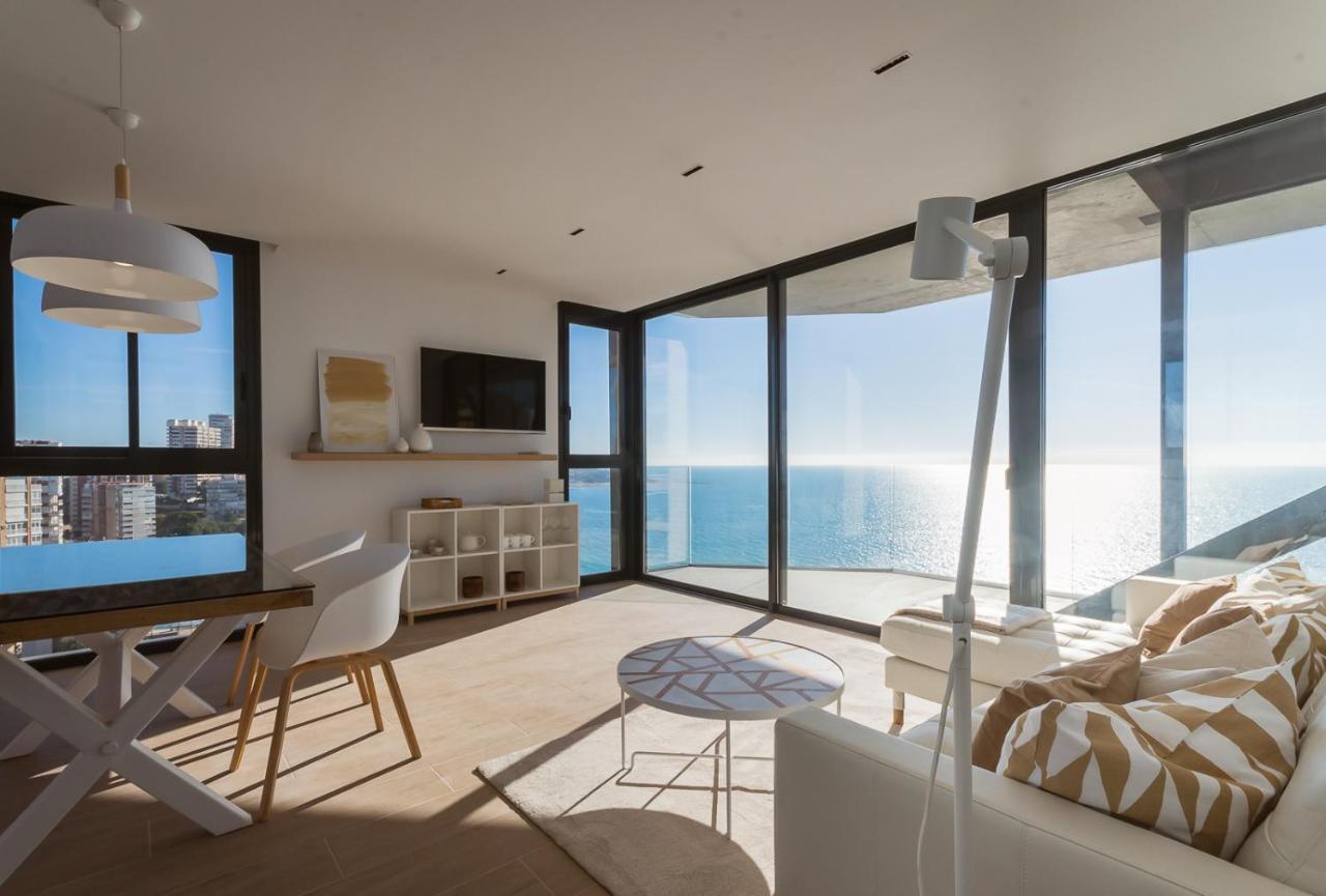 Modern Sea Front Jacuzzi Blue Sky Apartment Alicante Bagian luar foto
