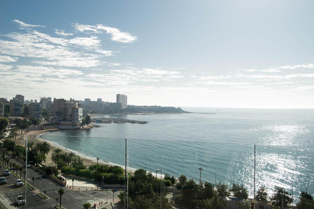 Modern Sea Front Jacuzzi Blue Sky Apartment Alicante Bagian luar foto