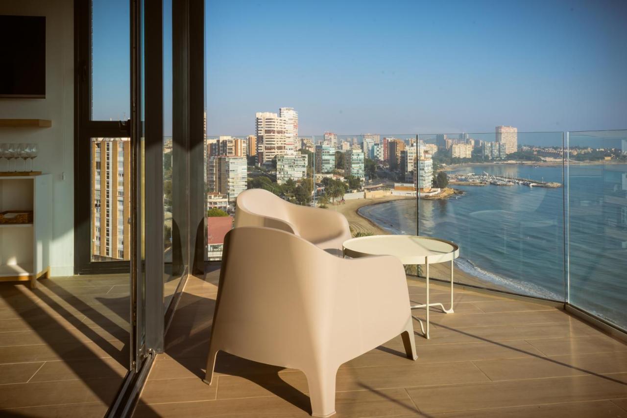 Modern Sea Front Jacuzzi Blue Sky Apartment Alicante Bagian luar foto